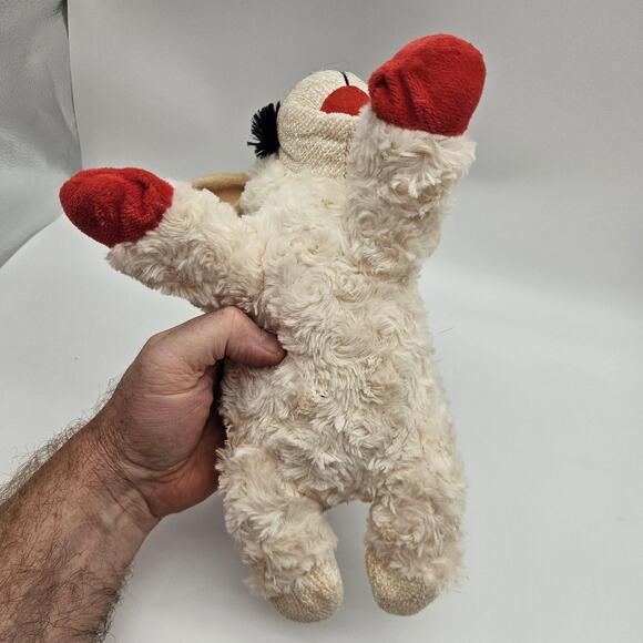 Lamb Chop Plush Dog Toy Squeaker 13" Classic Puppet Lambchop Red Mittens 2024 - Picture 4 of 9